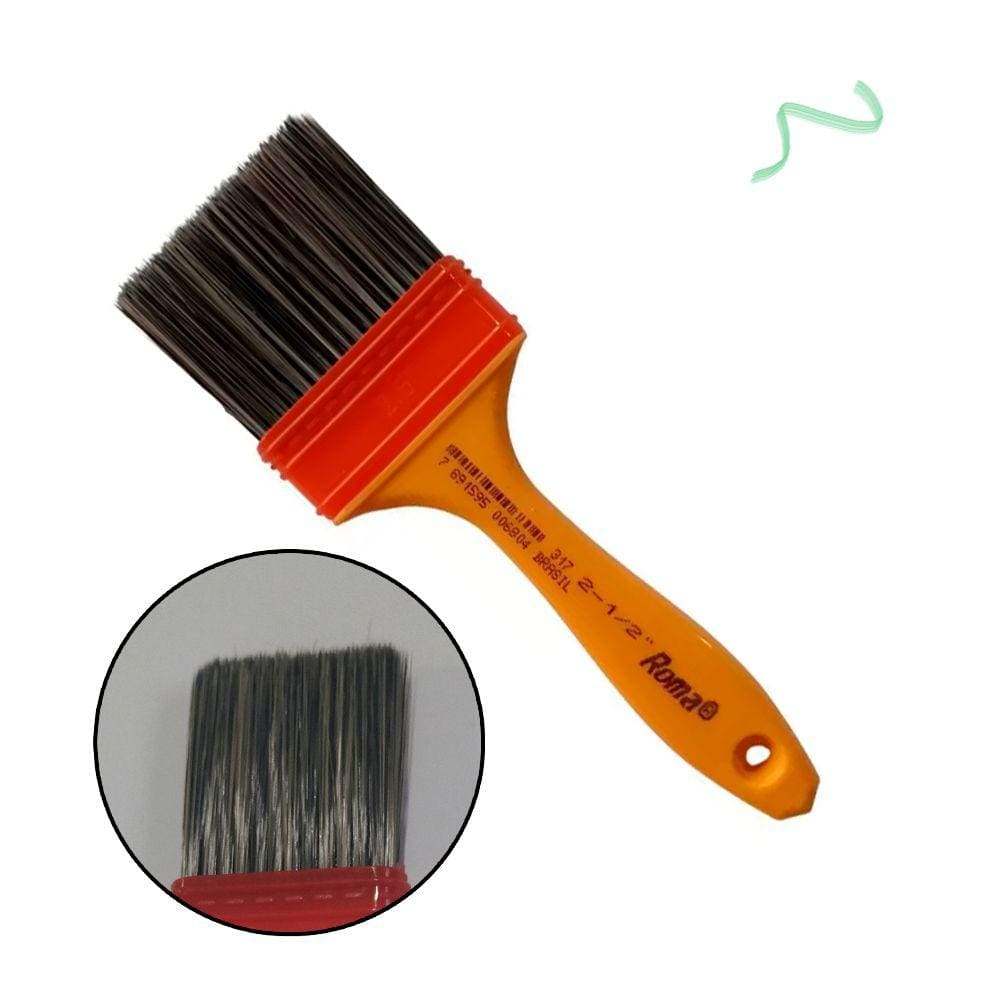Pincel Trincha Para Pintura Pintar Tinta Verniz 2.1/2 Polegadas Roma