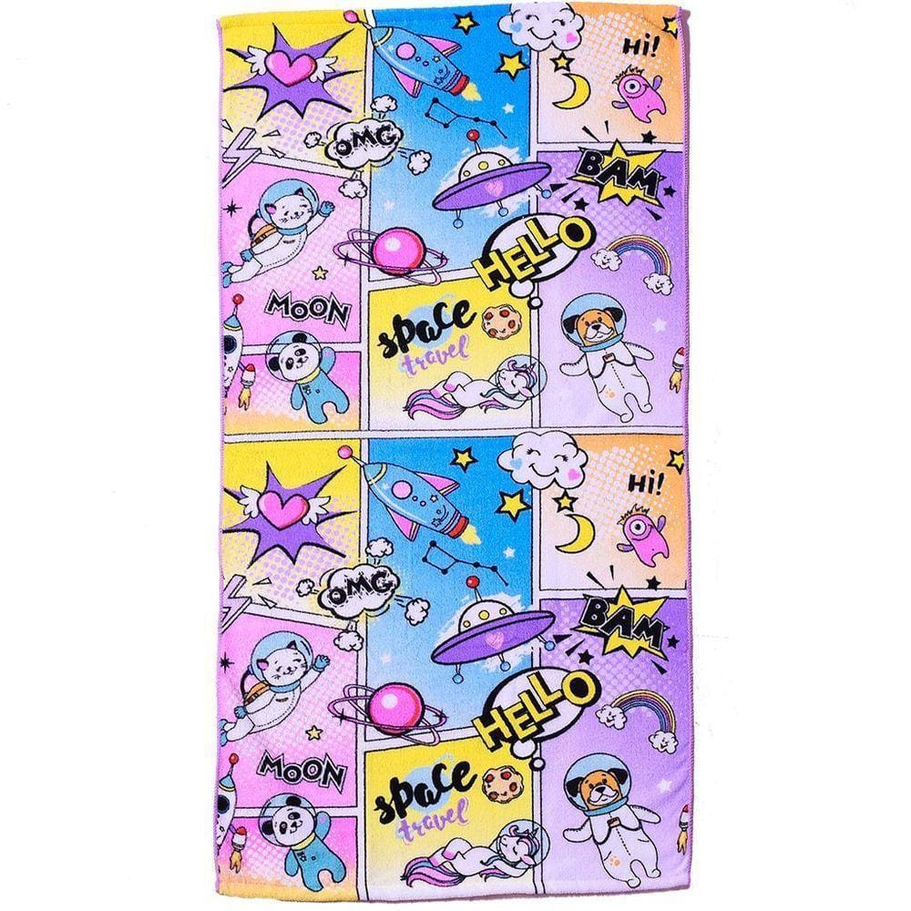 Toalha De Praia Infantil Microfibra Anti Areia 60X110 Bene Casa