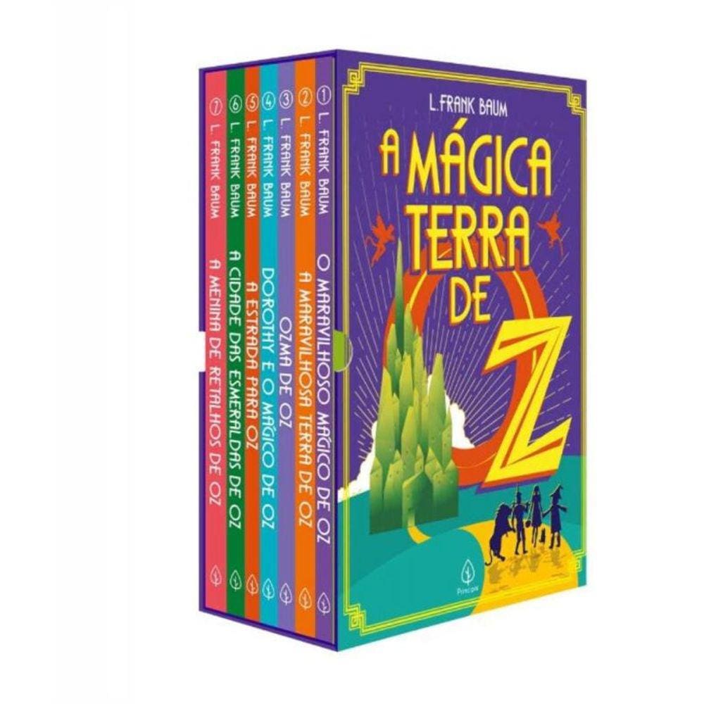 Box - A Mágica Terra De Oz - Vol. I - Com Sete Livros e Marcadores De Páginas Imantados