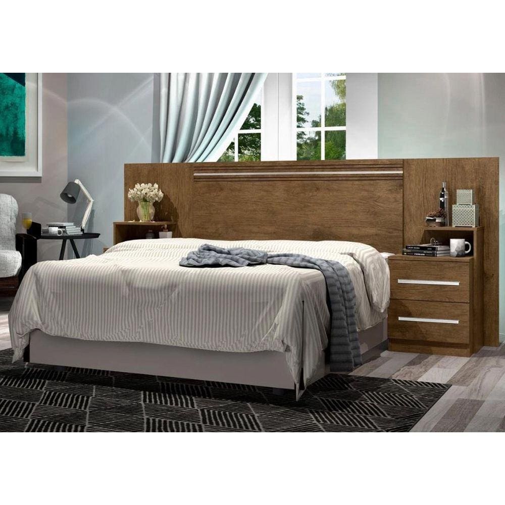 Cabeceira Cama Box Casal Jequitibá J&A Móveis Detroit 110x228x36