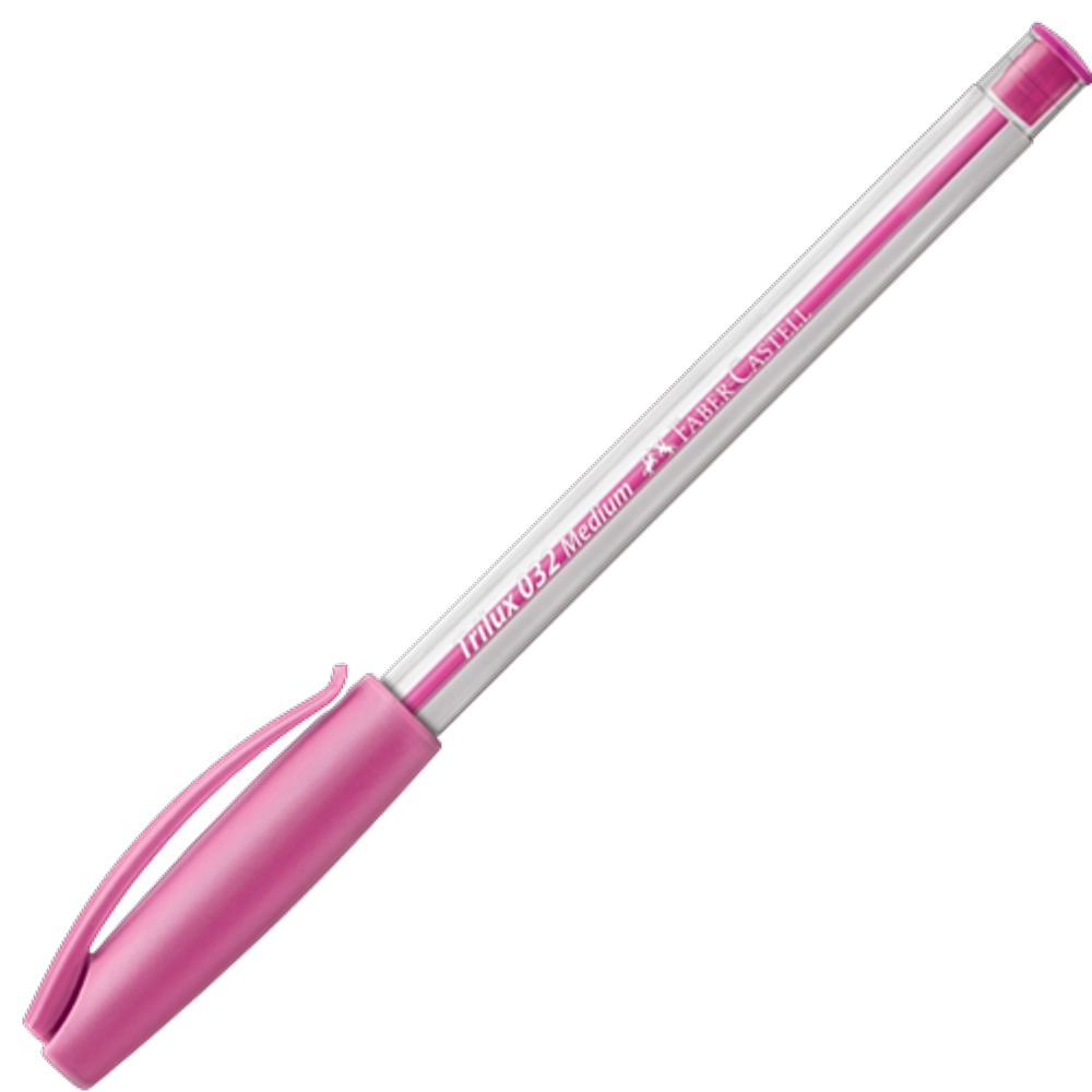 Caneta Esferográfica Trilux 1.0mm Cor Rosa Faber-Castell