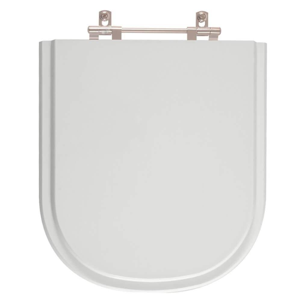 Tampa De Vaso Flox Cinza Claro Para Bacia Fiori 6lpf
