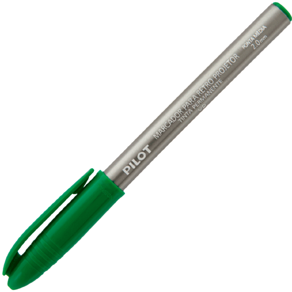 Caneta Retroprojetor Verde ponta 2.0 Marca Pilot