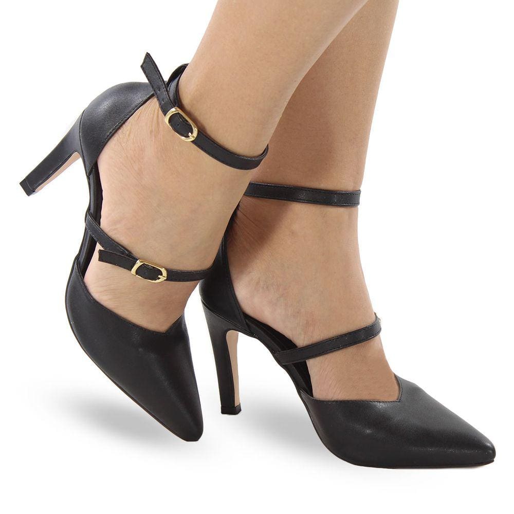Scarpin Salto Médio Fino Confortável Corte V S04