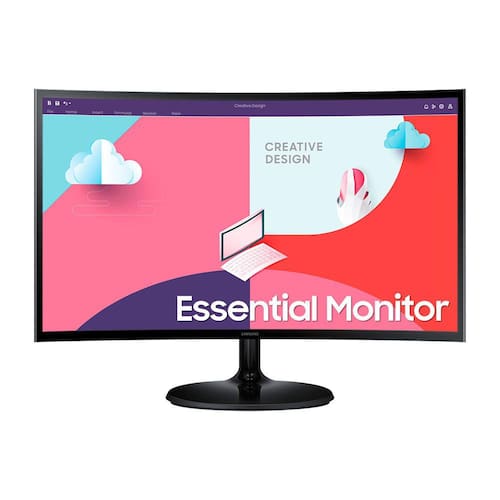 Monitor Curvo Samsung 24" FHD, HDMI, VGA, Freesync, Série S36C