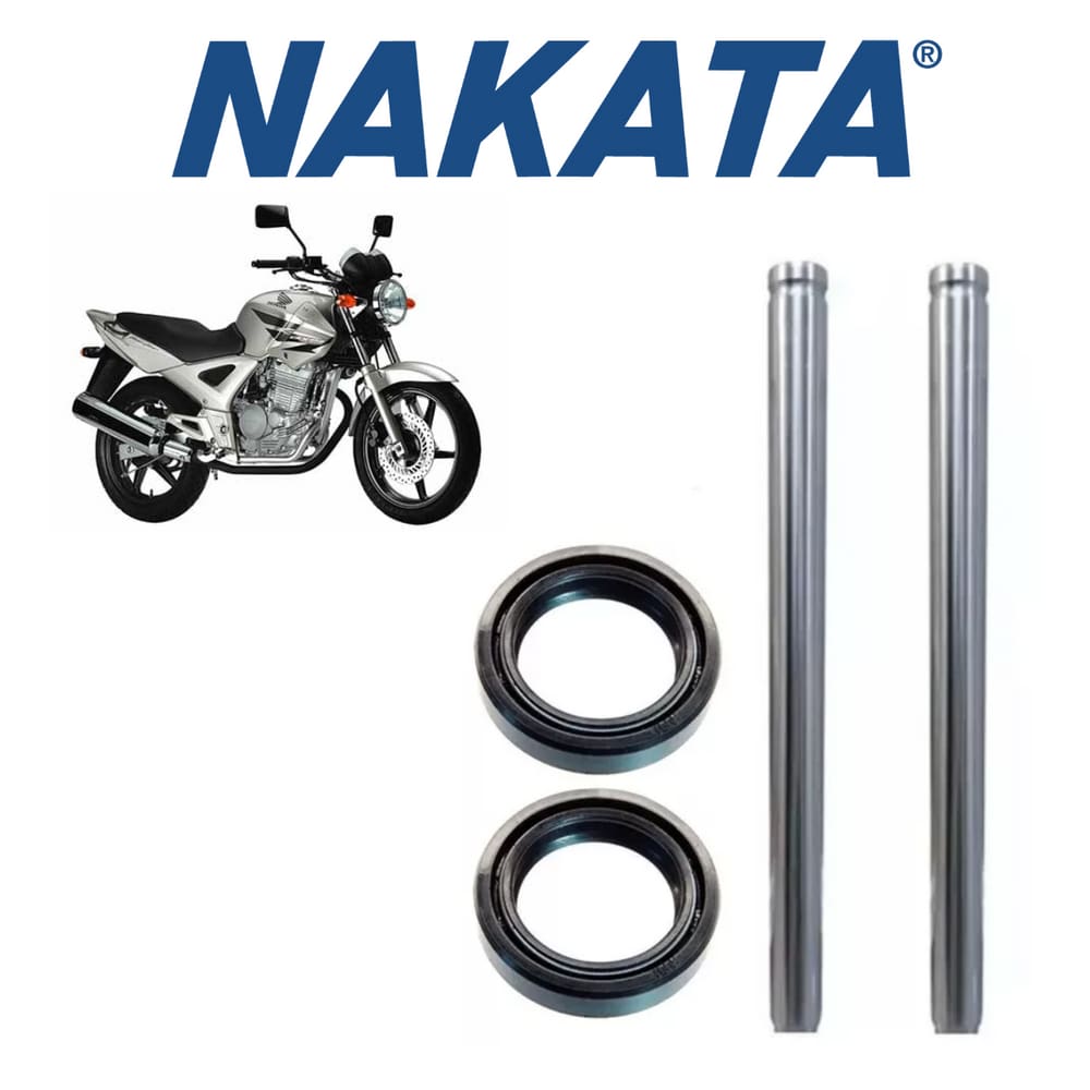 2 Tubo Interno+Retentor Dianteiro Nakata Honda Twiter 2002