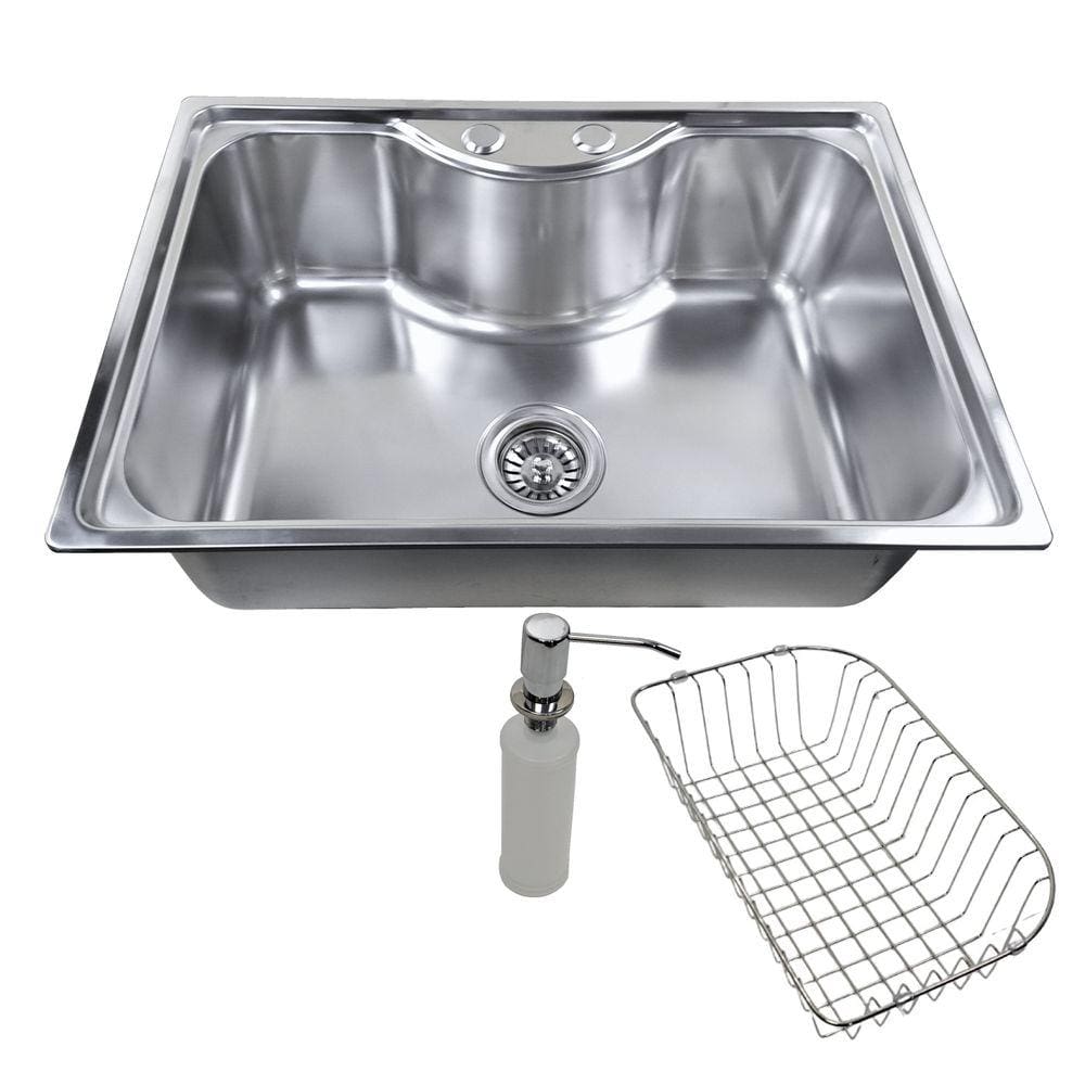 Cuba Inox Gourmet Fabrinox 65cm polida, cesto e dosador