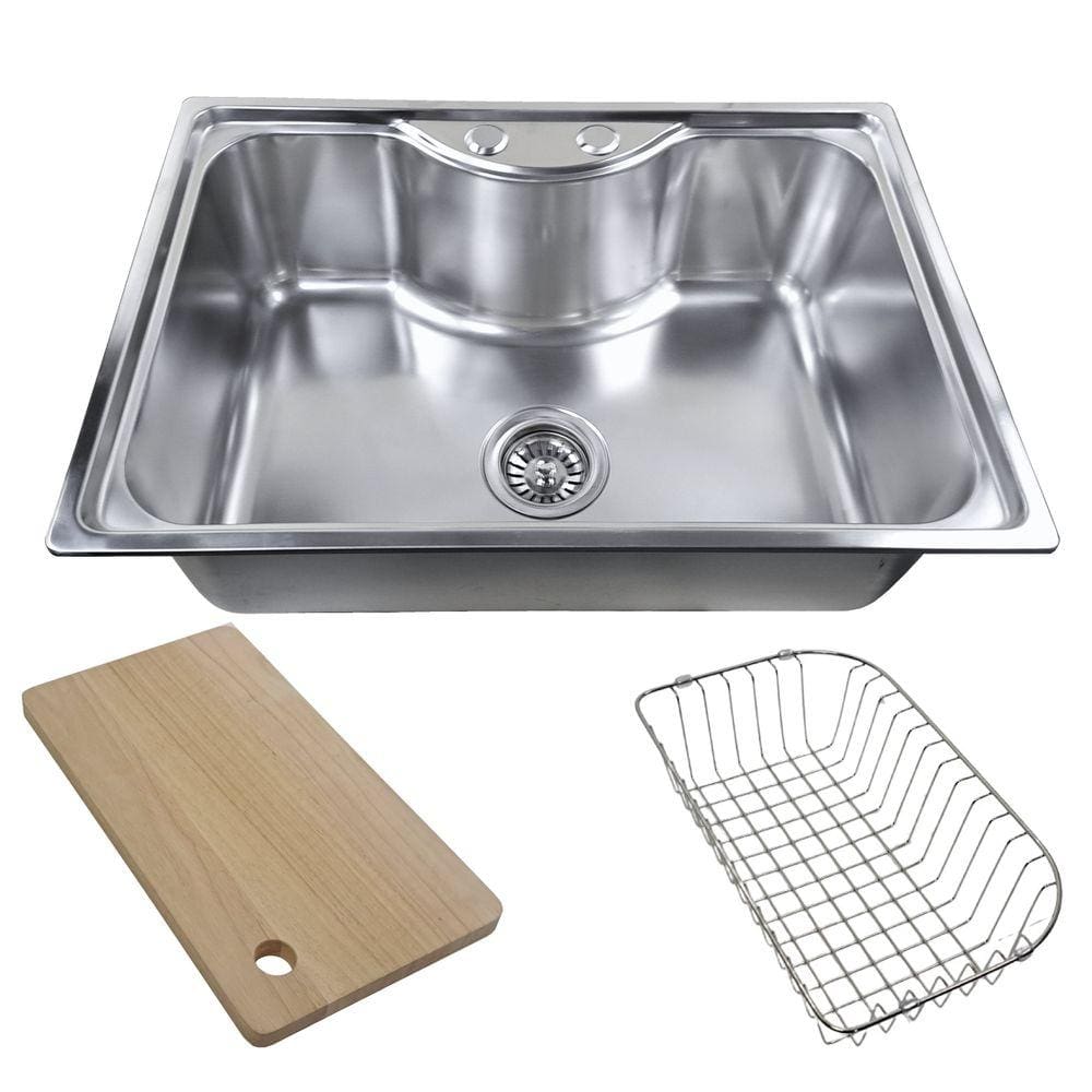 Cuba Inox Gourmet Fabrinox 65cm polida, tabua e cesto