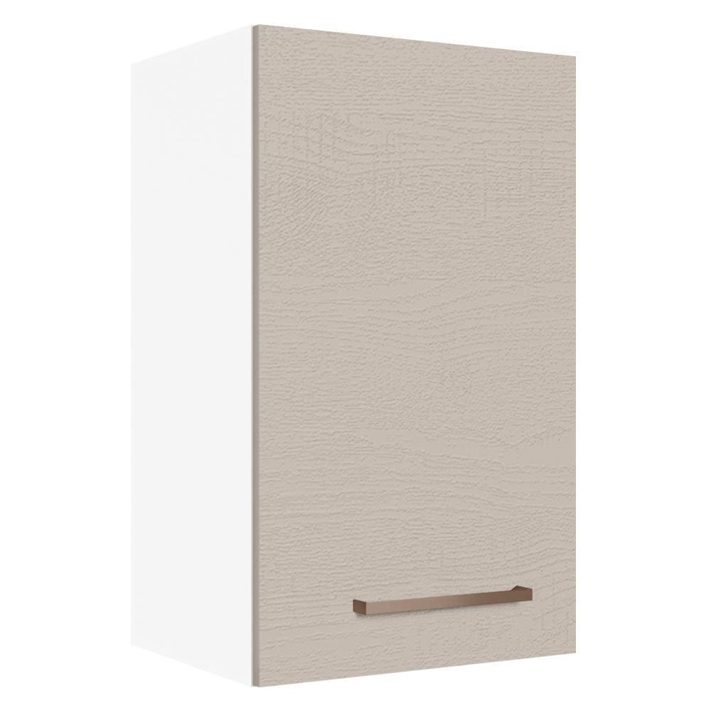 Armário Aéreo 40 cm 1 Porta Branco/Crema Agata Madesa