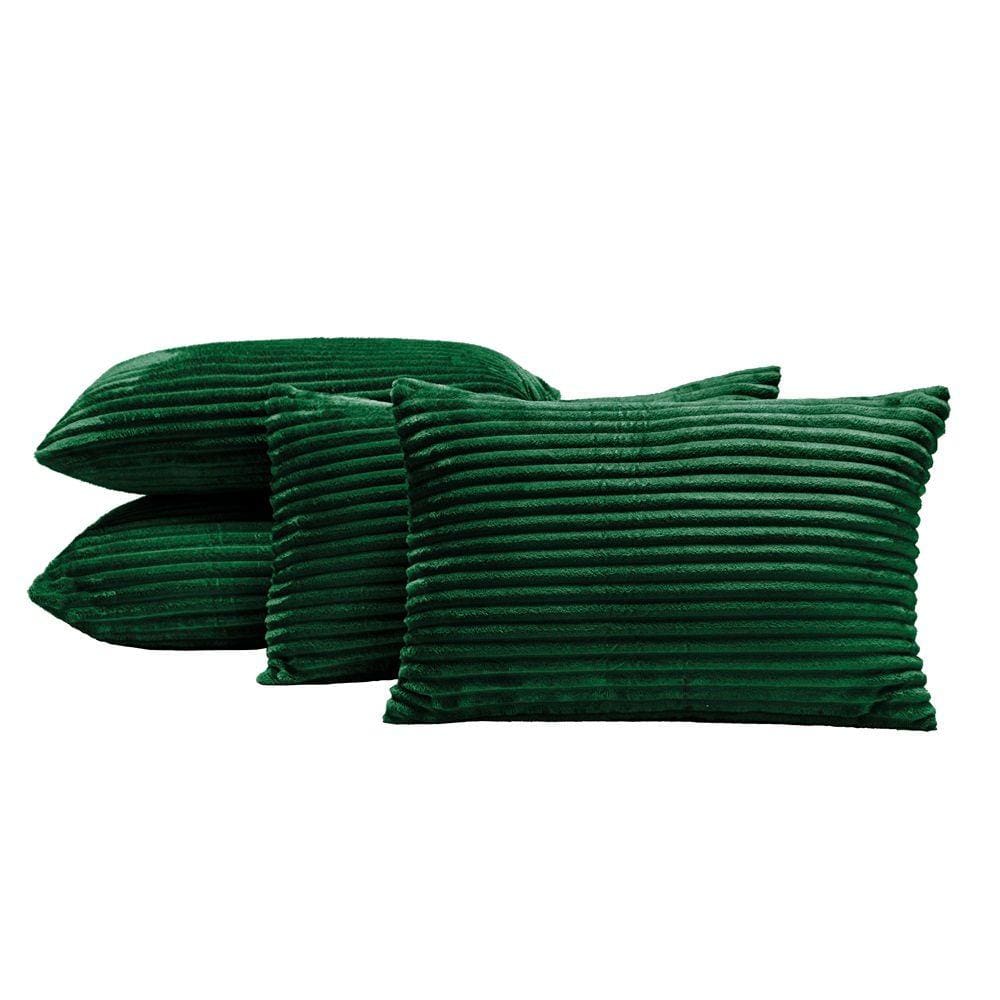 Kit 04 Almofadas Cheias Velvet Bariloche 60cm x 30cm - Verde