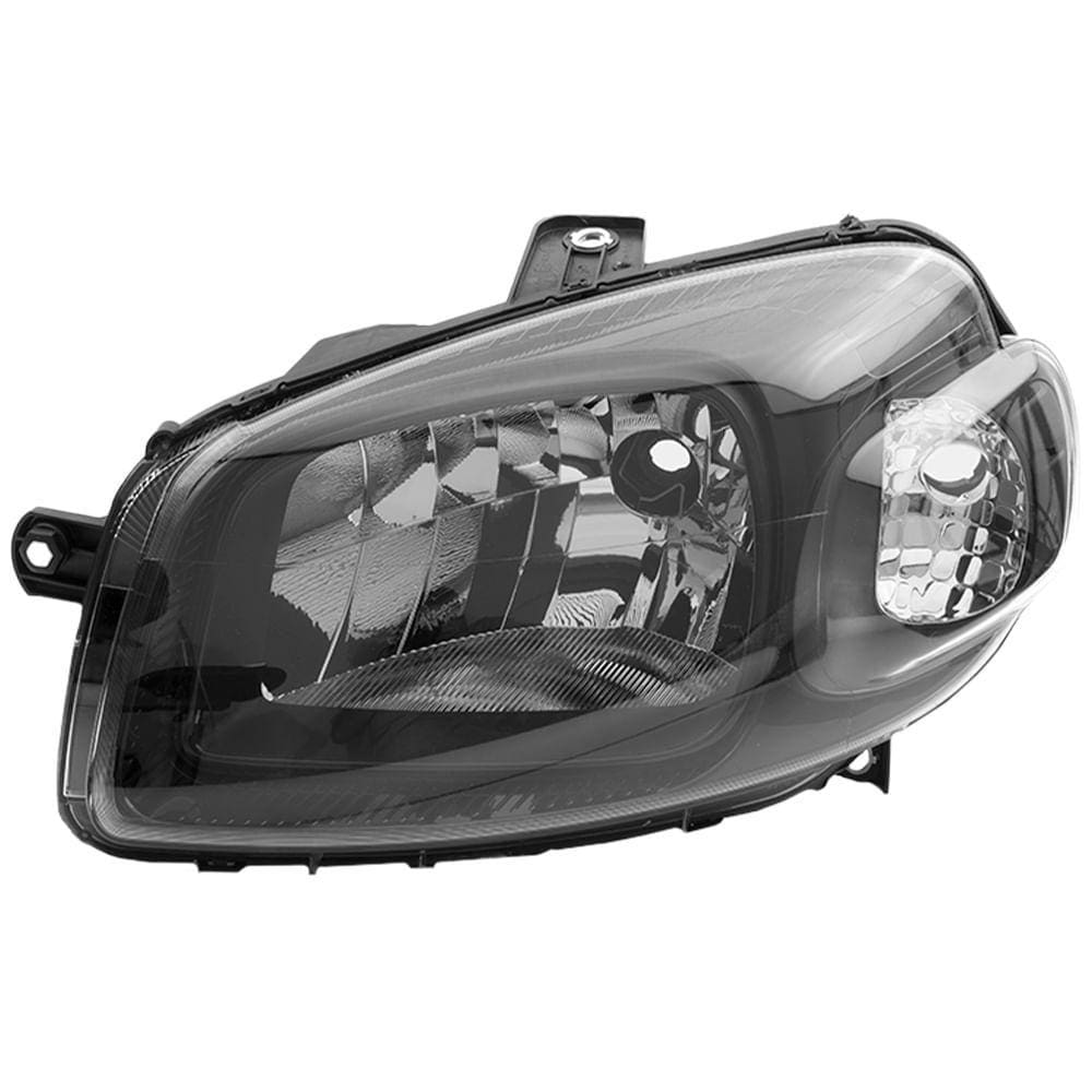 Farol Uno Way 2011 a 2014 Fiorino 2013 a 2015 Foco Simples Máscara Negra Com Pisca FF533 Orgus