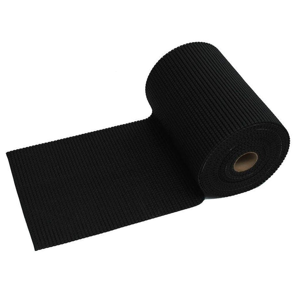 Tapete Antiderrapante em Rolo Tropical Preto 65cmx15m