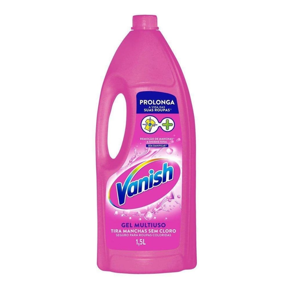 Tira Manchas em Gel Vanish Multiuso 1,5L Roupas Coloridas