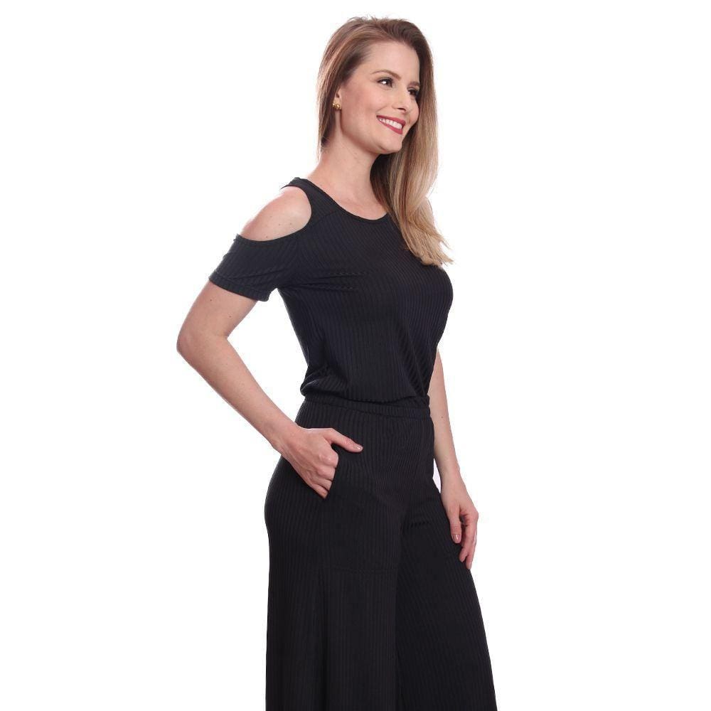 Blusa Bata Blusinha Feminina Manga Curta de Babados Canelada