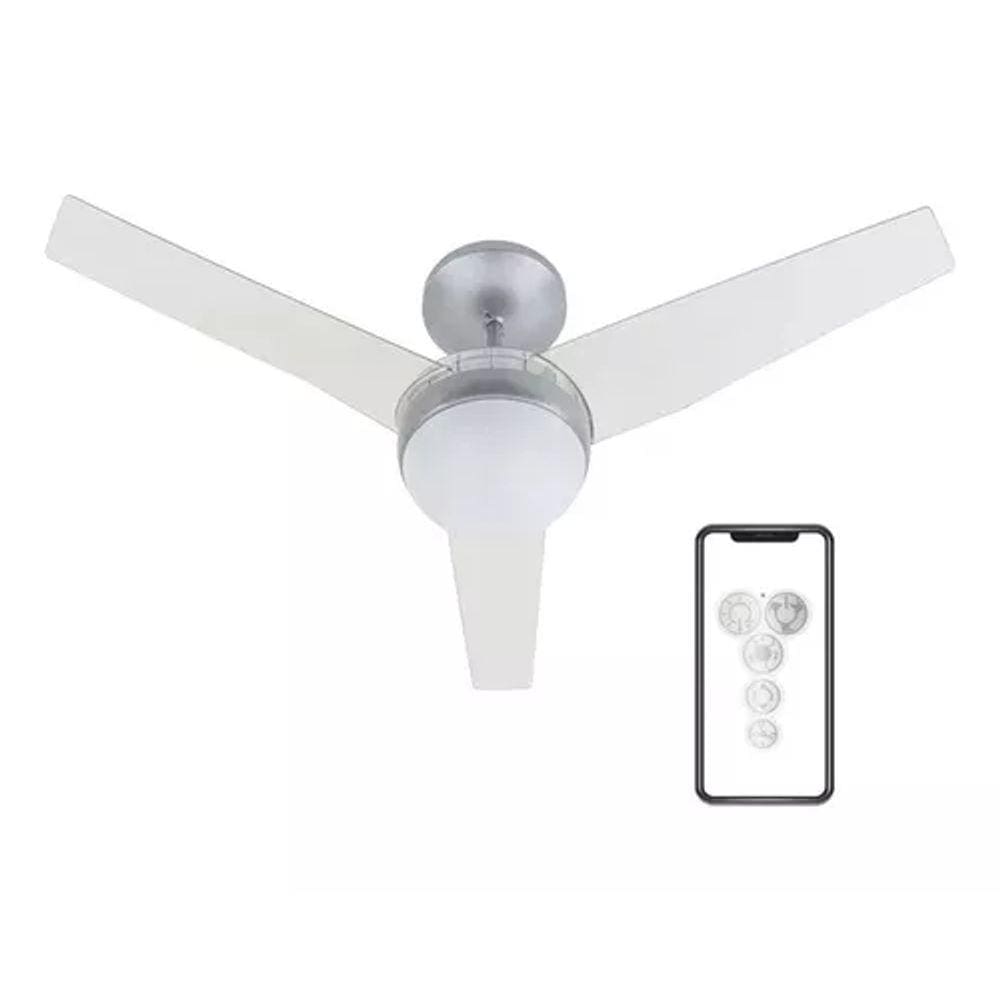 Ventilador Teto Jet 110cm 220v Controle, Bluetooth - Aliseu