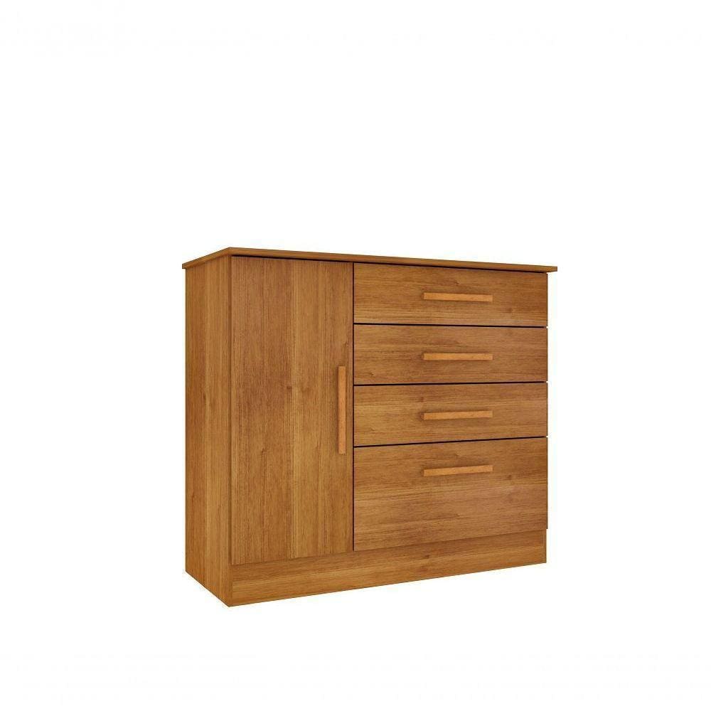 Cômoda Chicago 4 Gavetas 1 Portas Tcil