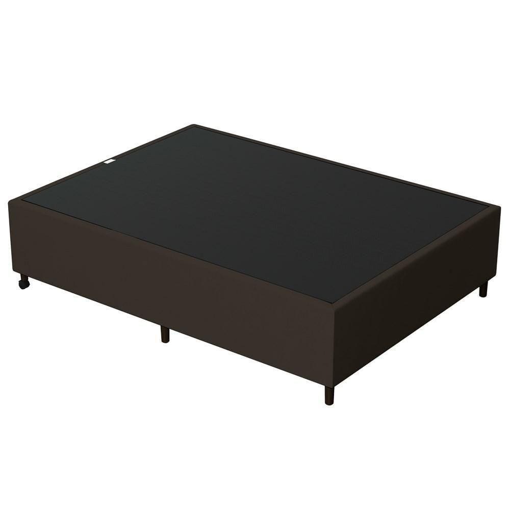 Base Para Cama Box Casal 138x188cm Hit I02 Suede Marrom - Mpozenato