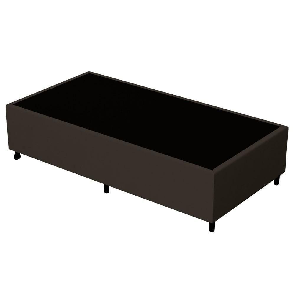 Base Para Cama Box Solteiro 88x188cm Hit I02 Suede Marrom - Mpozenato