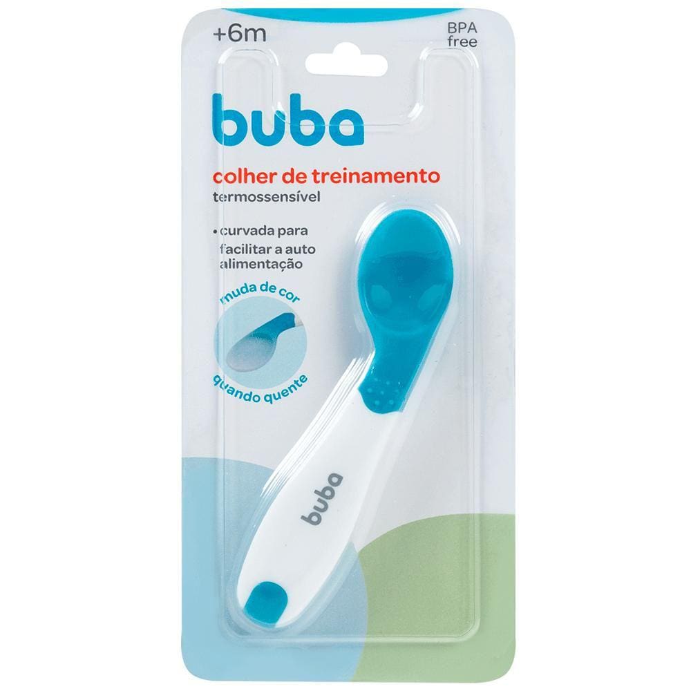 Colher Infantil De Silicone Termossensível Buba Ref:11840 6 Meses +