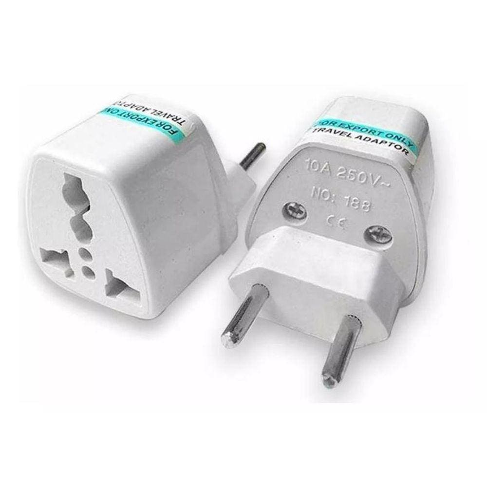 Adaptador Tomada Universal Padrão Europeu Uk Para Brasil