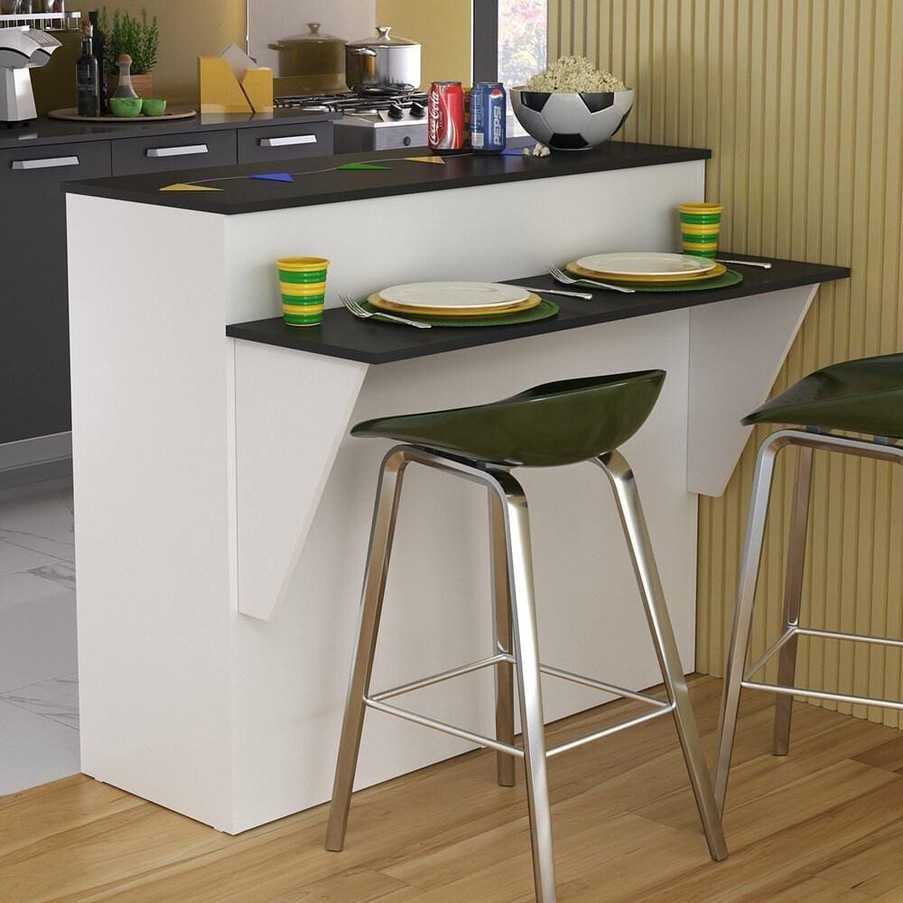Bancada Balcão/Mesa Cozinha Bélgica Multimóveis Br5484 Branca