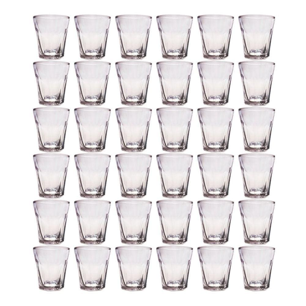 Kit 36 Peças Copo Shot Vidro Tequila Cachaça Bar 45ml Dose