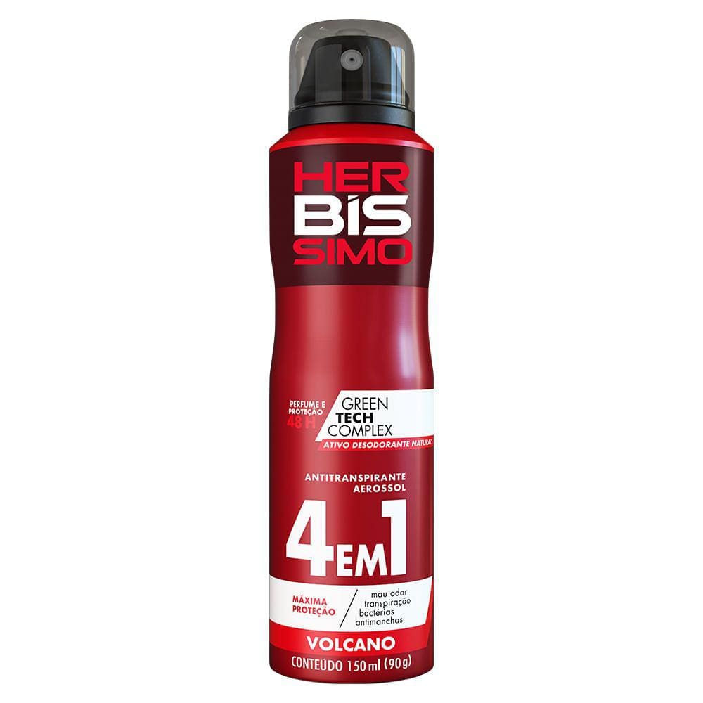 Desodorante Aerosol Antitranspirante Herbissimo Volcano 150Ml