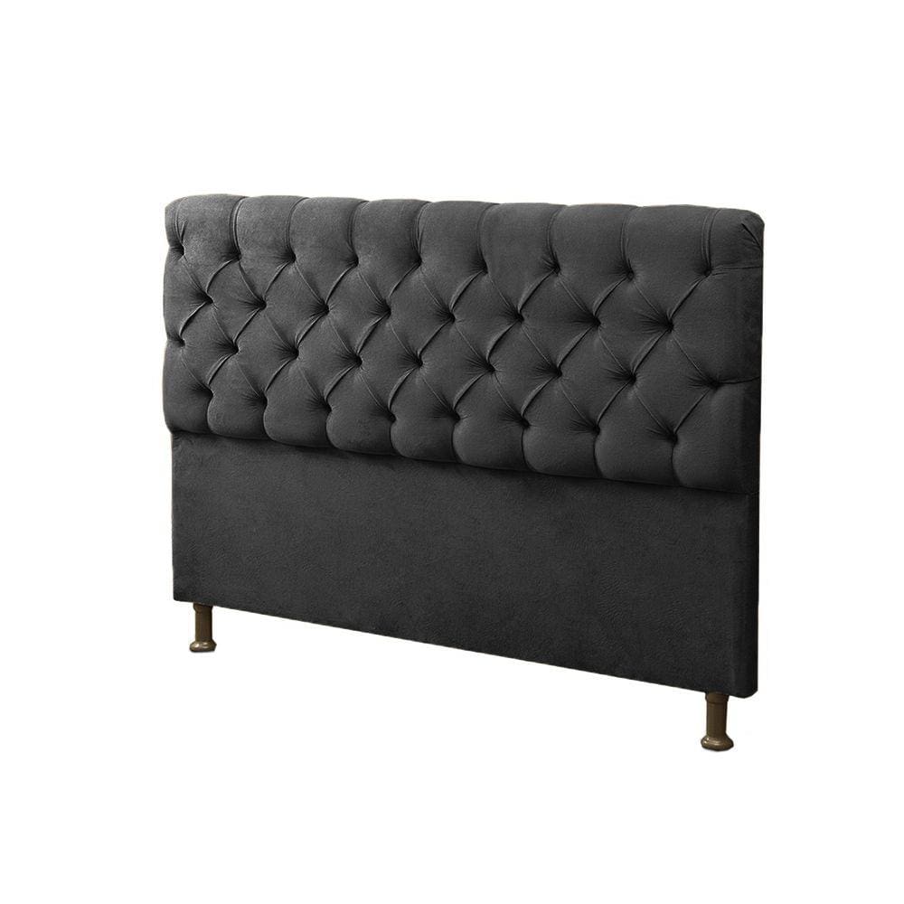 Cabeceira Sofia Casal 140 cm Suede - Quarto Casal - Cama Box - Estopar