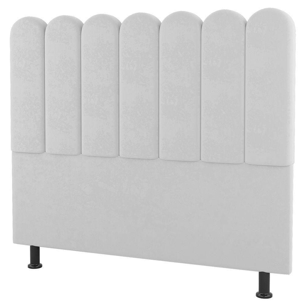 Cabeceira Cama Box Casal Lana 140cm Sintético Branco - Desk Design