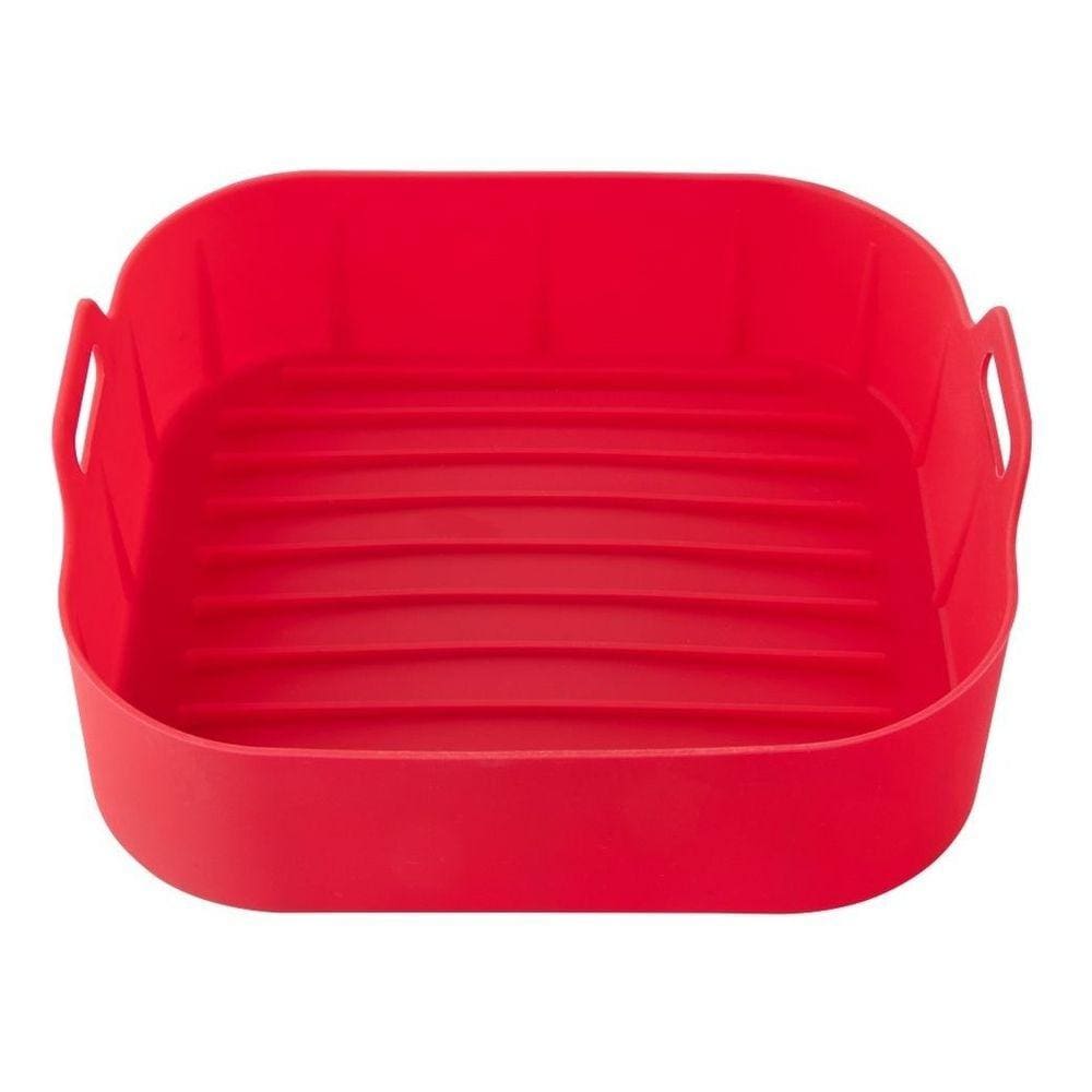 Forma Silicone Reutilizavel Air Fryer Protetor 16x16 Cozinha
