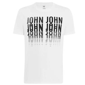 Camiseta John John Basic Logo Mescla Masculina - Cinza