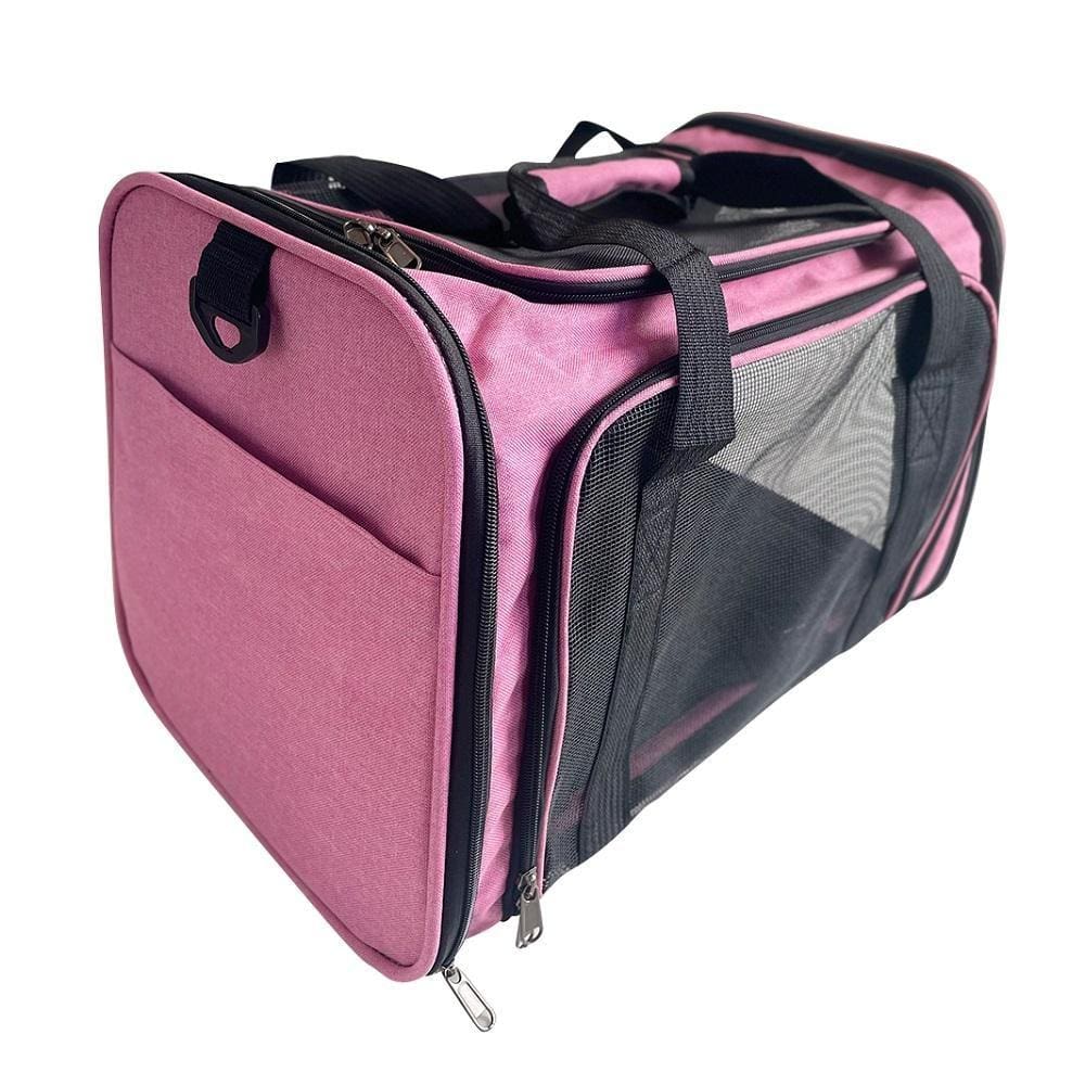 Bolsa De Transporte Pet Jacob Prizi Rosa - 44X30X28CM