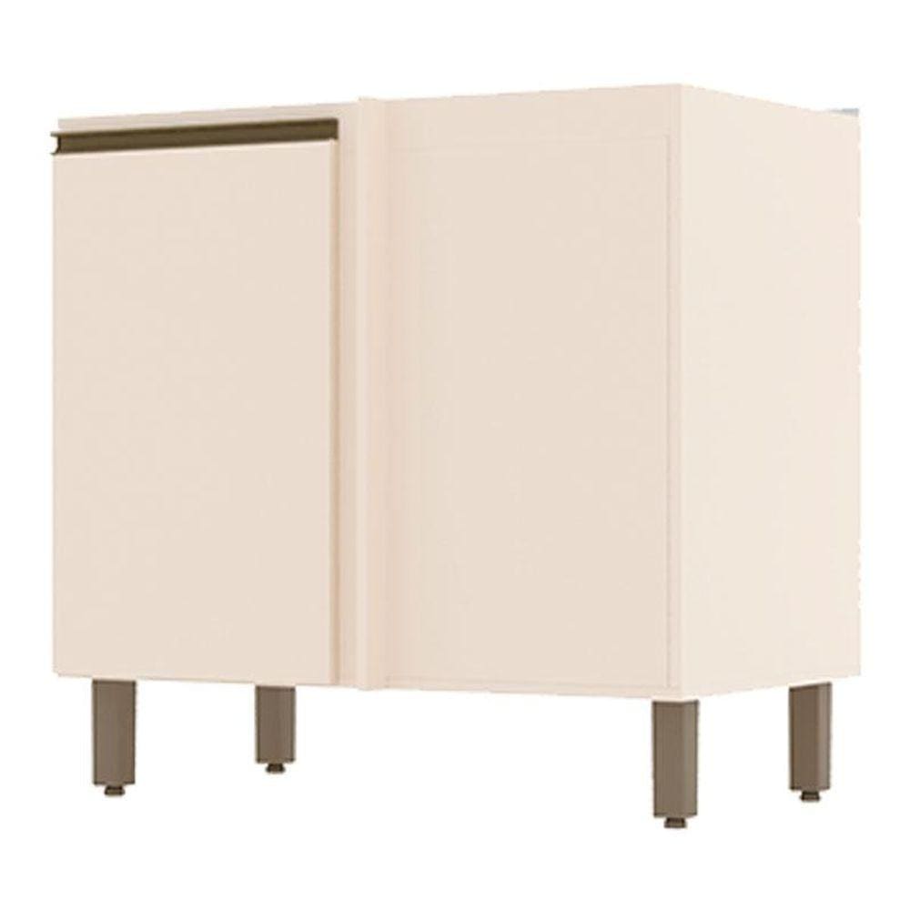 Balcão Canto Reto 1 Porta Connect Off White - Henn