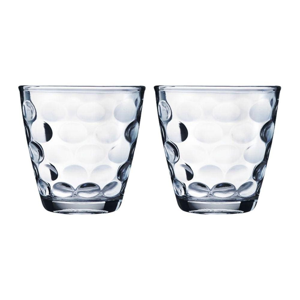 Copos de Vidro Bangkok Transparente Redondo 250ML Água 2 un