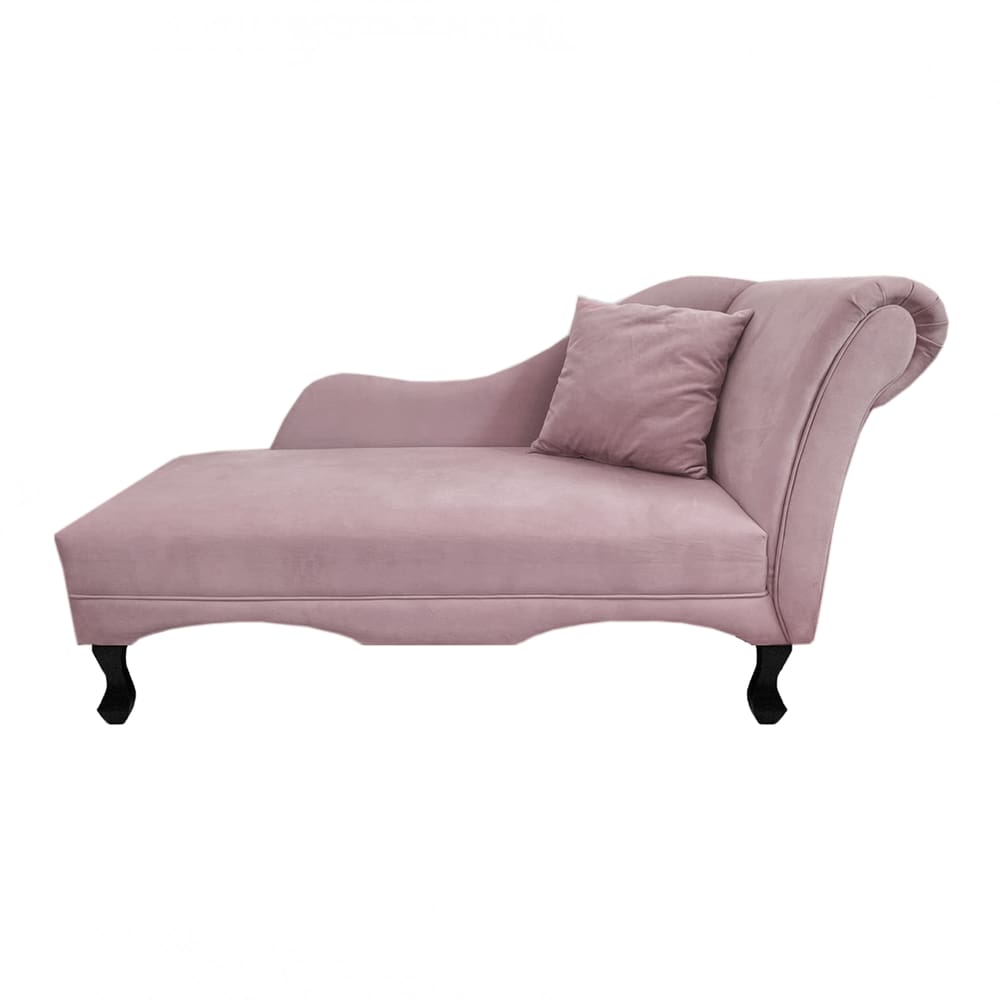 Recamier Divã Sofá Olivia Psicologia Consultório Suede Rosê - LM DECOR