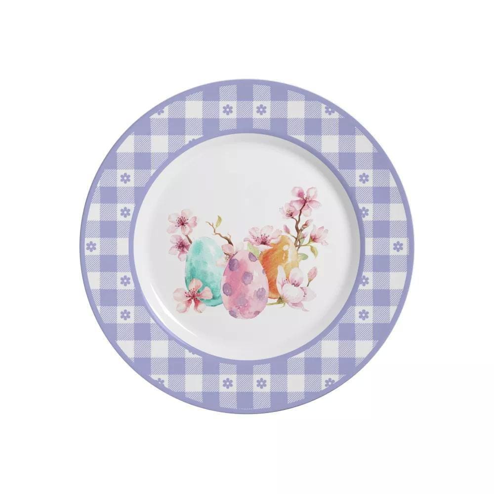 Conjunto de 6 Pratos de Sobremesa - Purple Chess