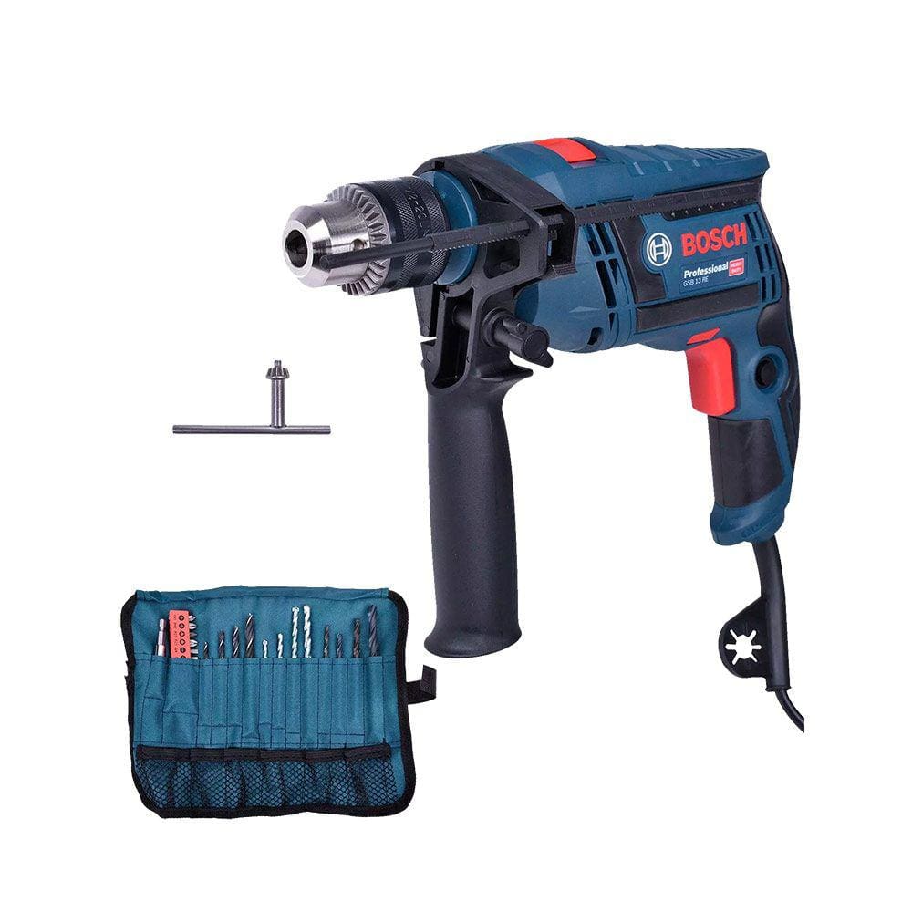 Furadeira De Impacto 1/2\" (13mm) 650W 23 Acess GSB13RE Heavy Duty Bosch 110V