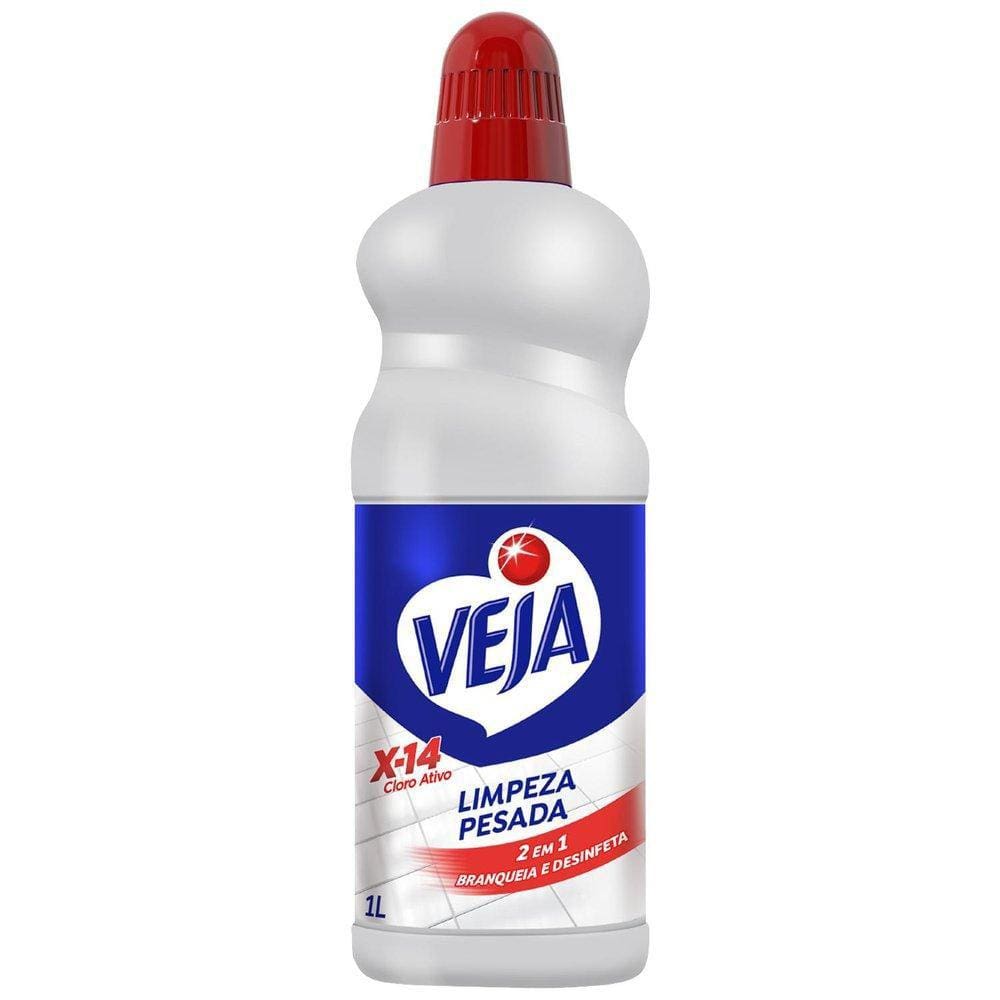 Veja Limpador 1L Para Limpeza Pesada Cloro Ativo 2 Em 1