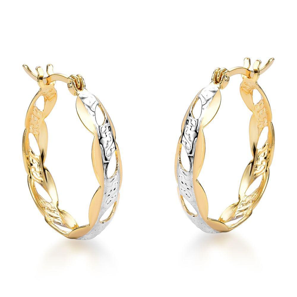 Brinco De Argola Folheado A Ouro 18k Hipoalérgico + Garantia