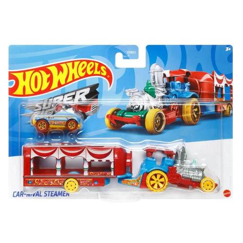 Caminhão de Transporte Hot Wheels com Carrinho - Super Rigs