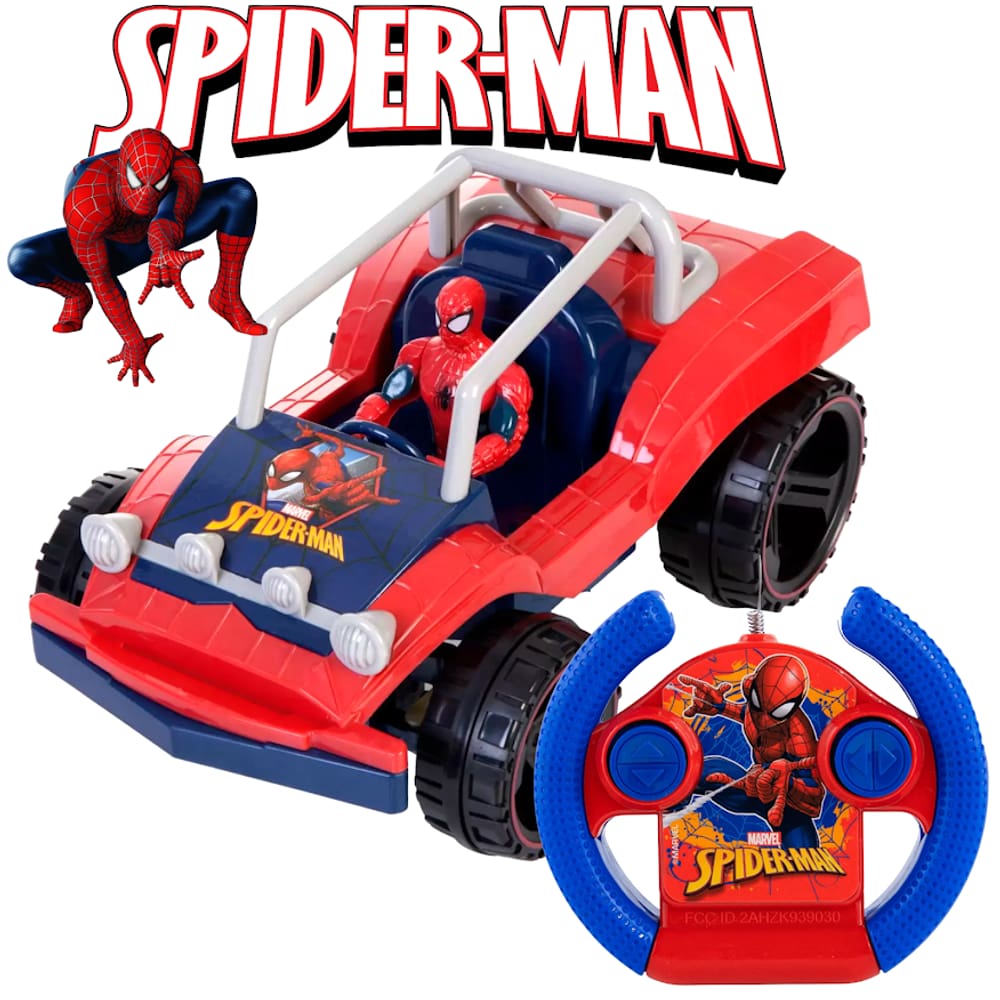 Carrinho De Controle Remoto Do Homem Aranha Com Pendal