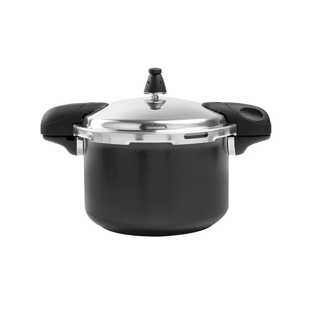 Panela de Pressão Antiaderente Brinox 5,4L Indução Ceramiclife Pressure Preto