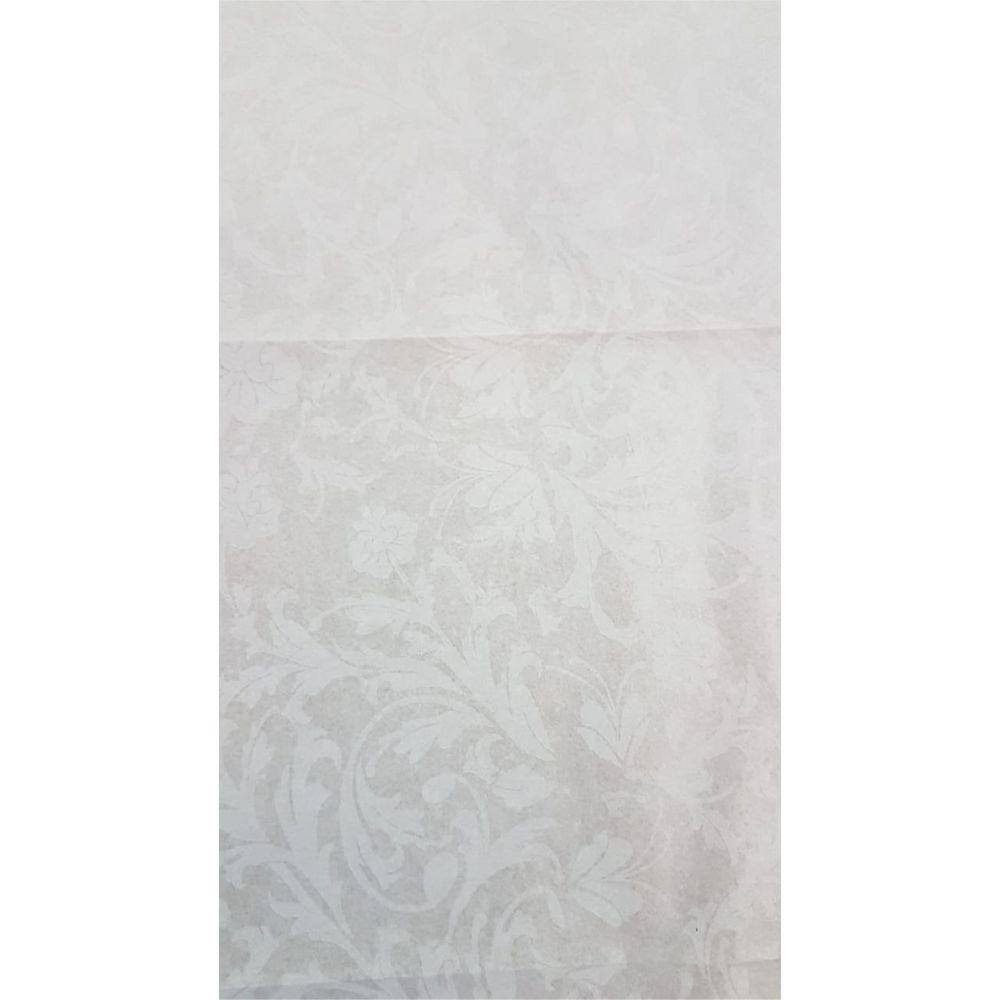 Papel de Seda 30x50 cm Personalizado Floral Bco 100 folhas