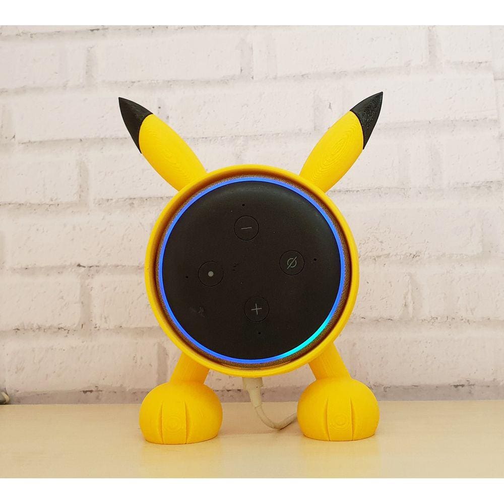 Suporte Pokemon Pikachu Para Alexa Echo Dot 3