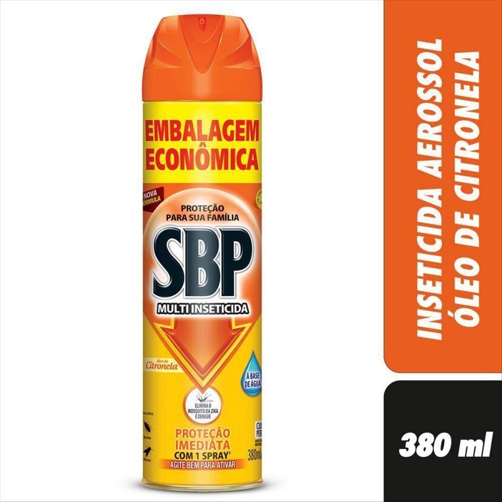 Repelente Sbp 380Ml Citronela Embalagem Economica