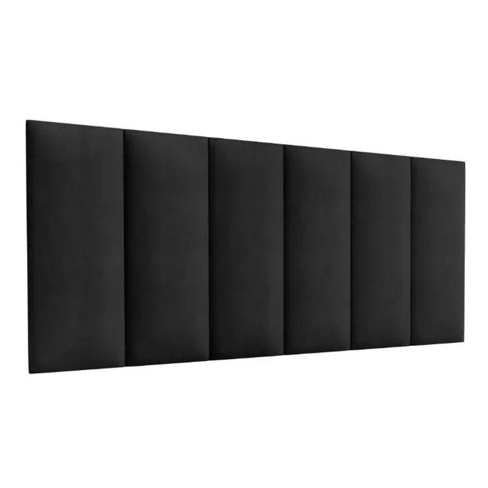 Cabeceira Modular EBox King 60x200 Em Suede Preto