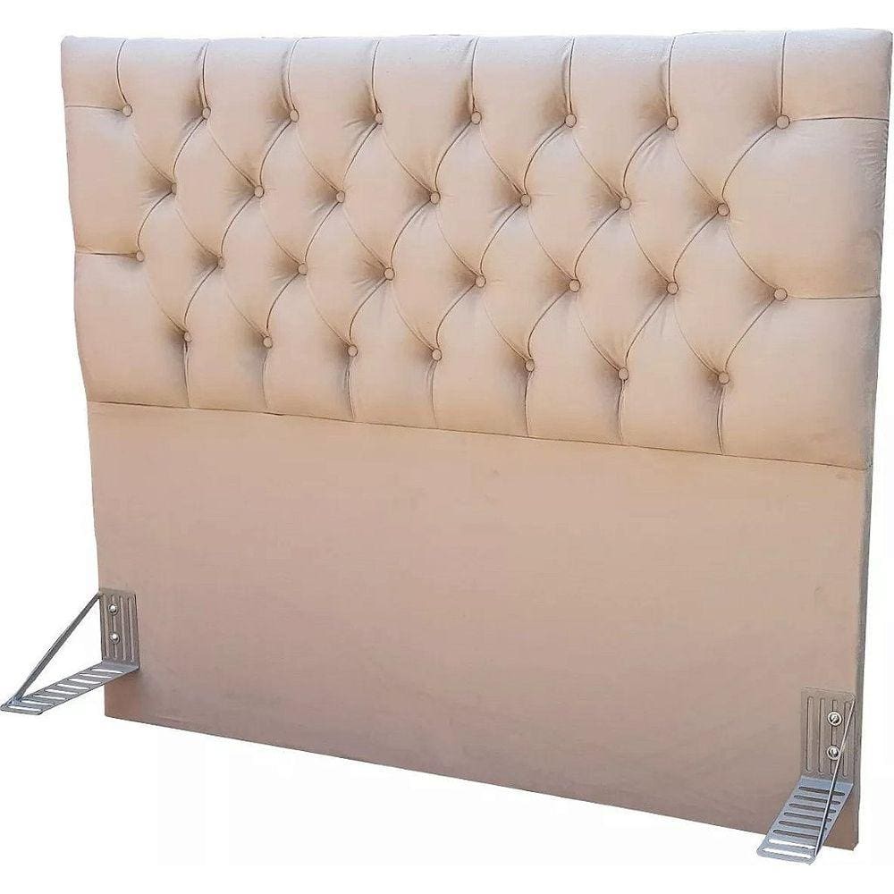 Cabeceira EBox Paris King 1,95m Em Suede Bege