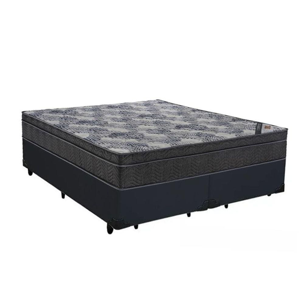 Cama Box Bipartido Casal + Colchão Ortocom Iso Molas Superpocket Ortopillow 65x138x188