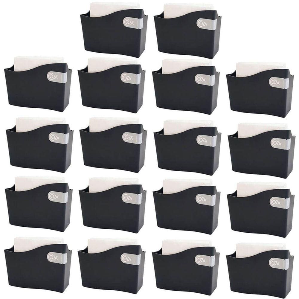 18 Suportes Porta Guardanapo e Sache para Restaurante 14cm Mesa Bar Padaria Brinox Preto