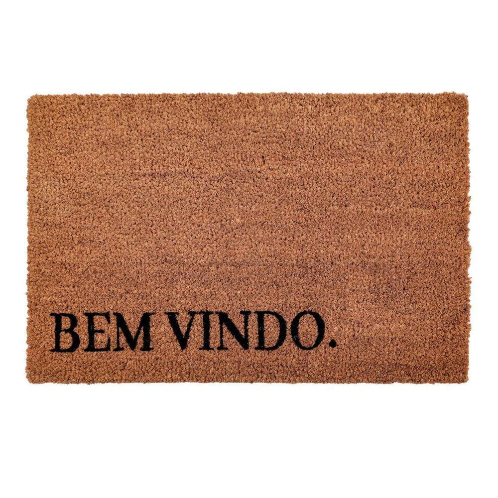 Tapete Capacho Bem Vindo Antiderrapante Luxo 40x60cm - Yangzi